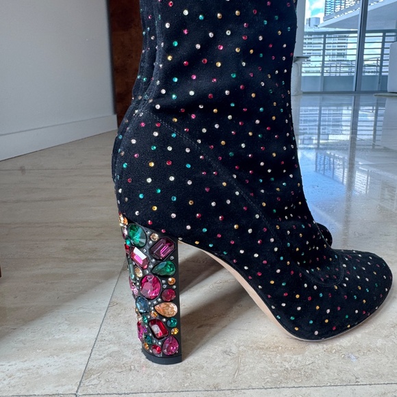 Crystal Embellished Jimmy Choo Ankle Boots - Picture 2 of 7